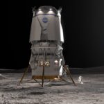 Wizja artystyczna księżycowego lądownika firmy Blue Origin / Credits - Blue Origin