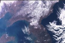 Północna część półwyspu koreańskiego w dniu 3 grudnia 2022 okiem satelity Sentinel-3 / Credits - UE, Sentinel-hub