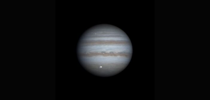 Łączony obraz impaktu w Jowisza z 28 sierpnia 2023 - obserwacje japońskich astronomów / Credits - Kyoto University