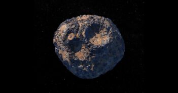 Artystyczna wizja planetoidy 16 Psyche / Credits - NASA/JPL-Caltech/ASU