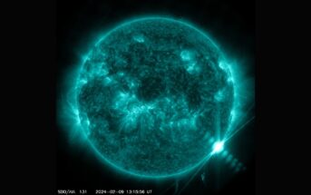 Słońce tuż po fazie maksymalnej rozbłysku X3.3 z 9 lutego 2024 / Credits - NASA, SDO