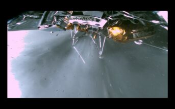 Ujęcie z lądowania IM-1 na Księżycu / Credits - Intuitive Machines
