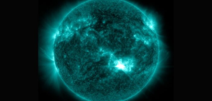 13 minut po trzecim rozbłysku klasy X z 8 maja 2024 / Credits - NASA, SDO
