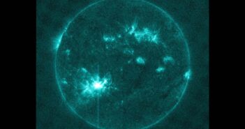 Słońce w momencie emisji rozbłysku klasy X1.0 z 1 czerwca 2024 / Credits - NASA, SDO