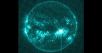 Tuż po fazie maksymalnej rozbłysku klasy X1.3 z 8 sierpnia 2024 / Credits - NASA, SDO