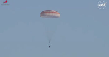 Powrót Sojuza MS-25 na Ziemię / Credits - NASA TV