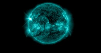 Trzy minuty po fazie maksymalnej rozbłysku X1.2 z 3 stycznia 2025 / Credits - SUVI z GOES-16, NOAA
