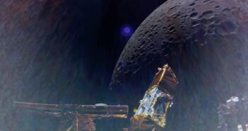 Blue Ghost 1 na orbicie wokół Księżyca - zdjęcie z 14 lutego 2025 / Credits - Firefly Aerospace