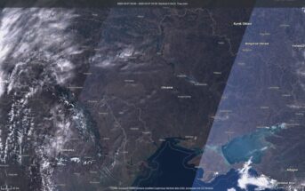 Spojrzenie na Ukrainę z europejskiego satelity Sentinel-3 z początku marca 2025 / Credits - Copernicus, UE
