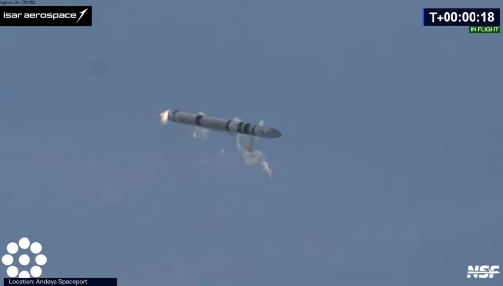 Pierwszy start rakiety Spectrum - 30.03.2025 / Credits - Isar Aerospace