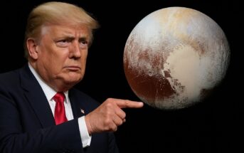 Pluton i Donald Trump / Credits - Układ Słoneczny