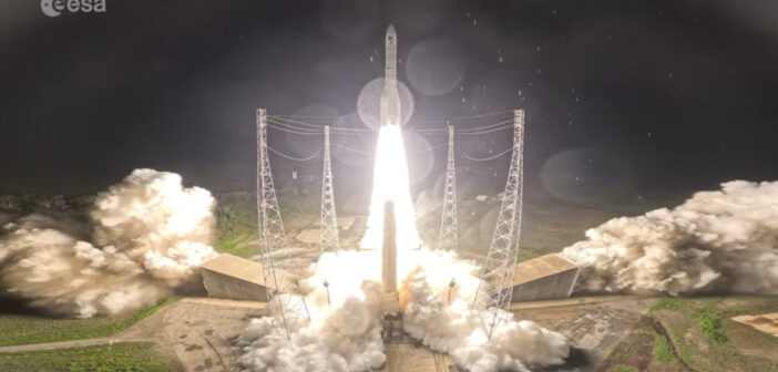 Start Ariane 6 z dwoma satelitami Galileo - 17.12.2025 / Credits - ESA, Arianespace