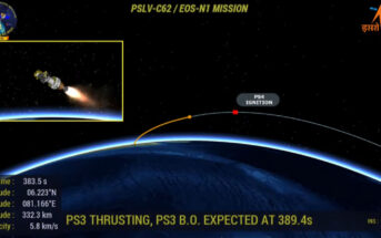 Problem z pracą trzeciego stopnia rakiety PSLV - 12.01.2026 / Credits - ISRO