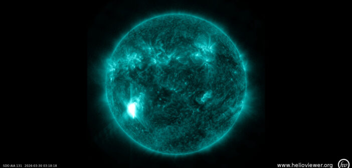 Maksimum rozbłysku X1.5 z 30 marca 2026 / Credits - NASA, SDO