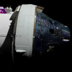 Spojrzenie na kapsułę Orion podczas misji Artemis 2, w drodze do Księżyca / Credits - NASA