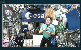 Sophie Adenot na pokładzie ISS / Credits - ESA