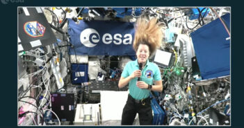 Sophie Adenot na pokładzie ISS / Credits - ESA