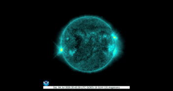Słońce tuż po emisji rozbłysku X1.3 z 4 lipca 2026 / Credits - GOES-19 / SUVI, NOAA