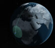 Wizualizacja orbity satelity Saramago w dniu 17 lipca 2026 o godzinie 04:40 CEST / Credits - Satcat, Kayhan Space